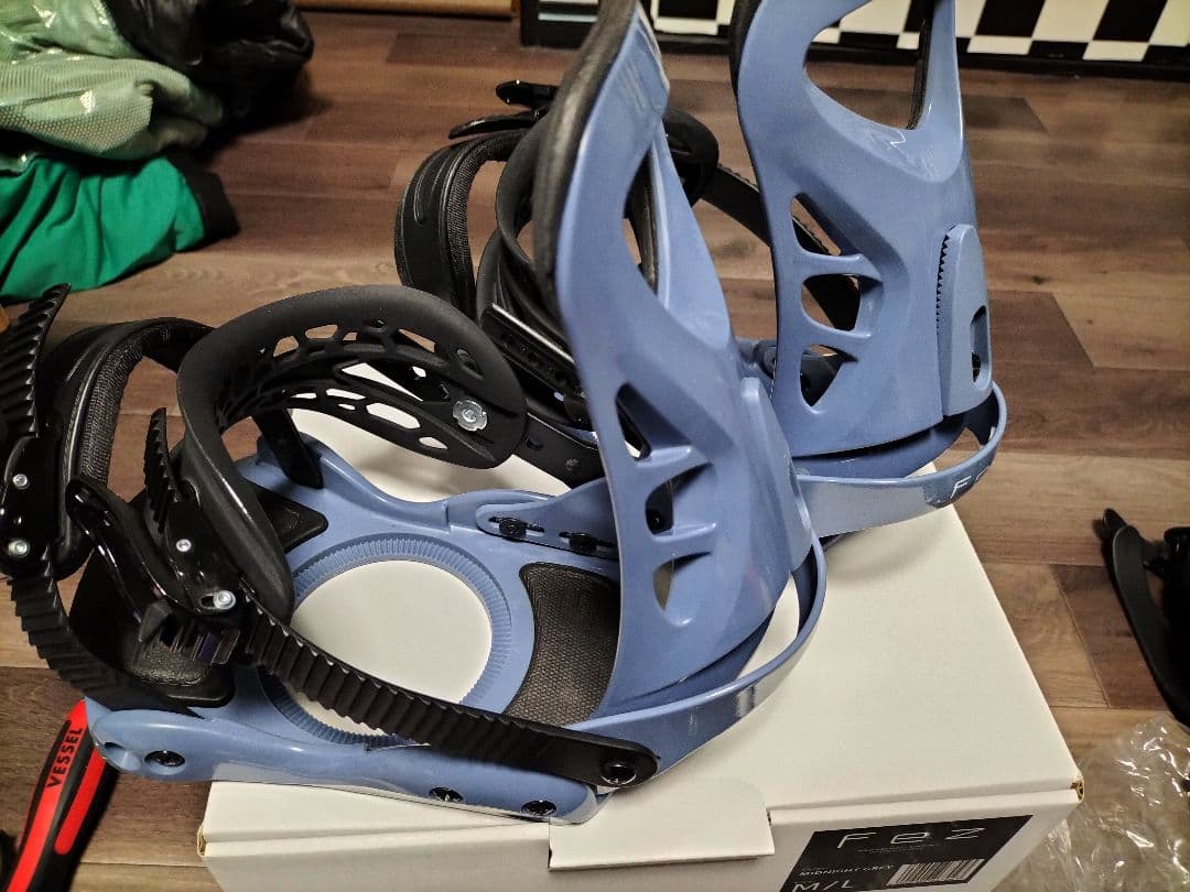 Fez スノーボード ビンディング ブルー M/L 美品
