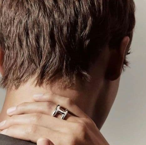 ♦超希少サイズ57号♦新品未使用♦エルメス オスモズ GMシルバーリング