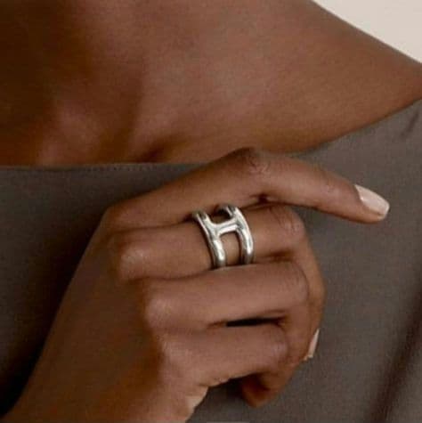 ♦超希少サイズ57号♦新品未使用♦エルメス オスモズ GMシルバーリング