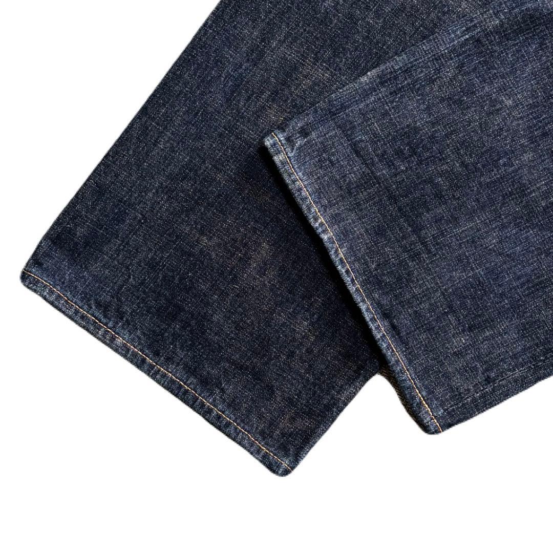 YAMANE バックポケット和柄刺繍 シンチバック ワイドフレアジーンズ Y2K