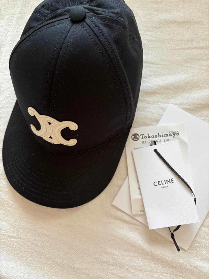 正規品　CELINE ベースボールキャップ 黒 M