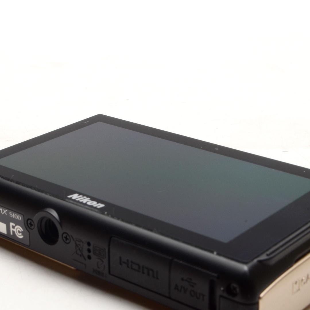 Nikon COOLPIX S100 ゴールド　コンパクトデジカメ　タッチ操作