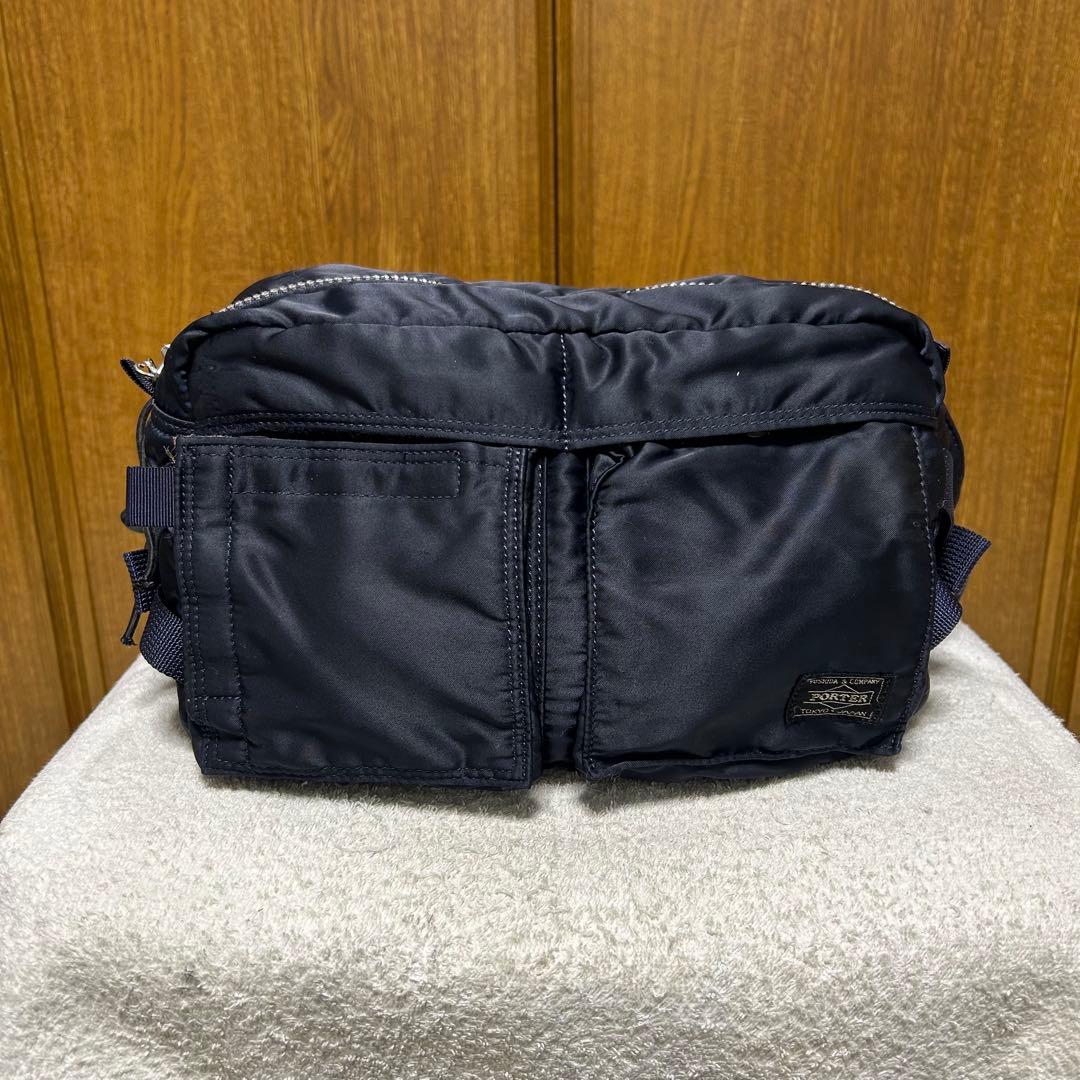 HEAD PORTER タンカー ウエストバッグ ネイビー ウエストポーチ