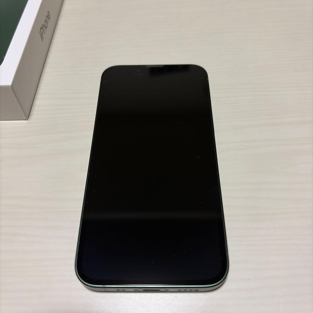美品 おまけ付 付属品完備 iPhone13mini 128GB グリーン
