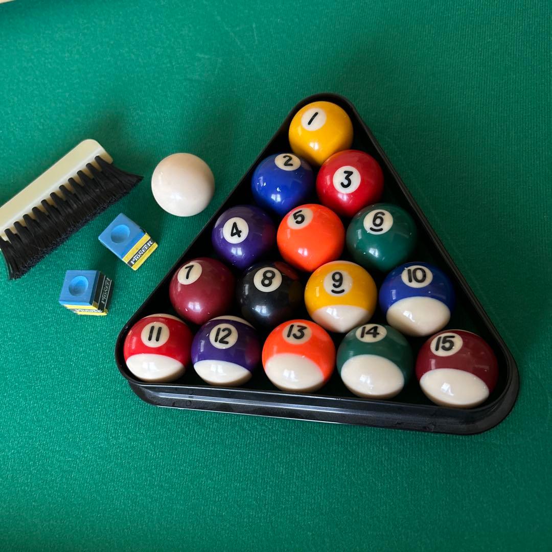 ビリヤード台 セット 組み立て式 入門本付き 家庭用 本格的