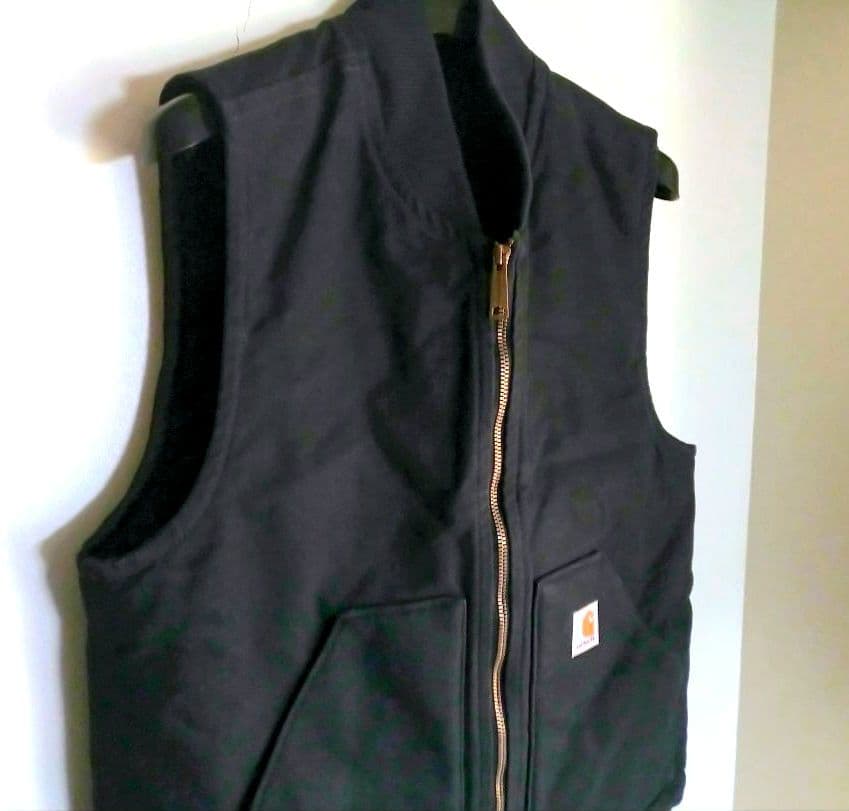 ❒Carhartt ダックベスト【 黒】✨USED美品❴メキ製旧タグ❵