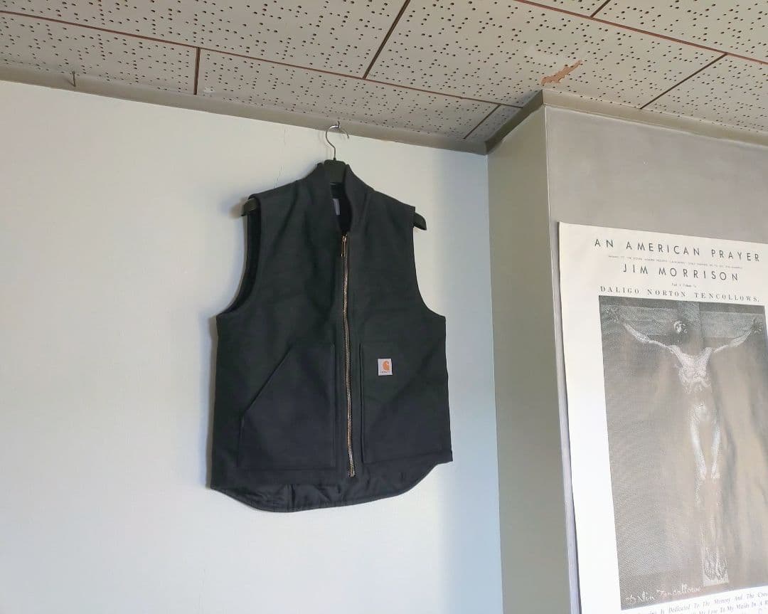 ❒Carhartt ダックベスト【 黒】✨USED美品❴メキ製旧タグ❵