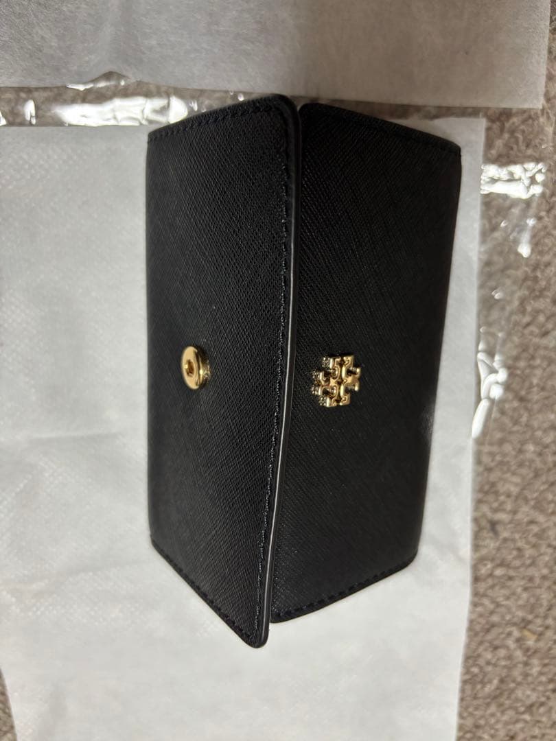 TORY BURCH ブラック 三つ折りキーケース