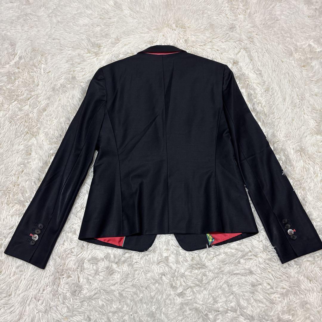 ピーエスポールスミス　セットアップ　3点セット　ネイビー　裏地派手　L　40