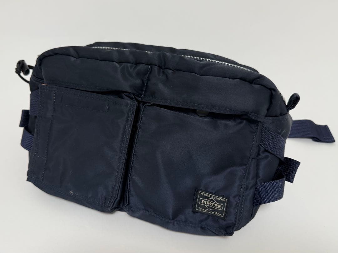 HEAD PORTER ボディバッグ ウエストバッグ ネイビー