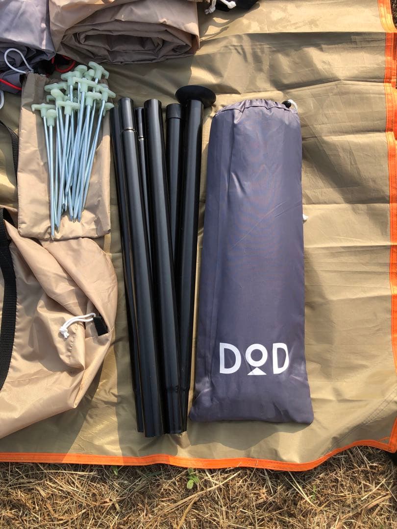 dodワンポールテントL グランドシート いつかのタープ tcなど5点セット売り