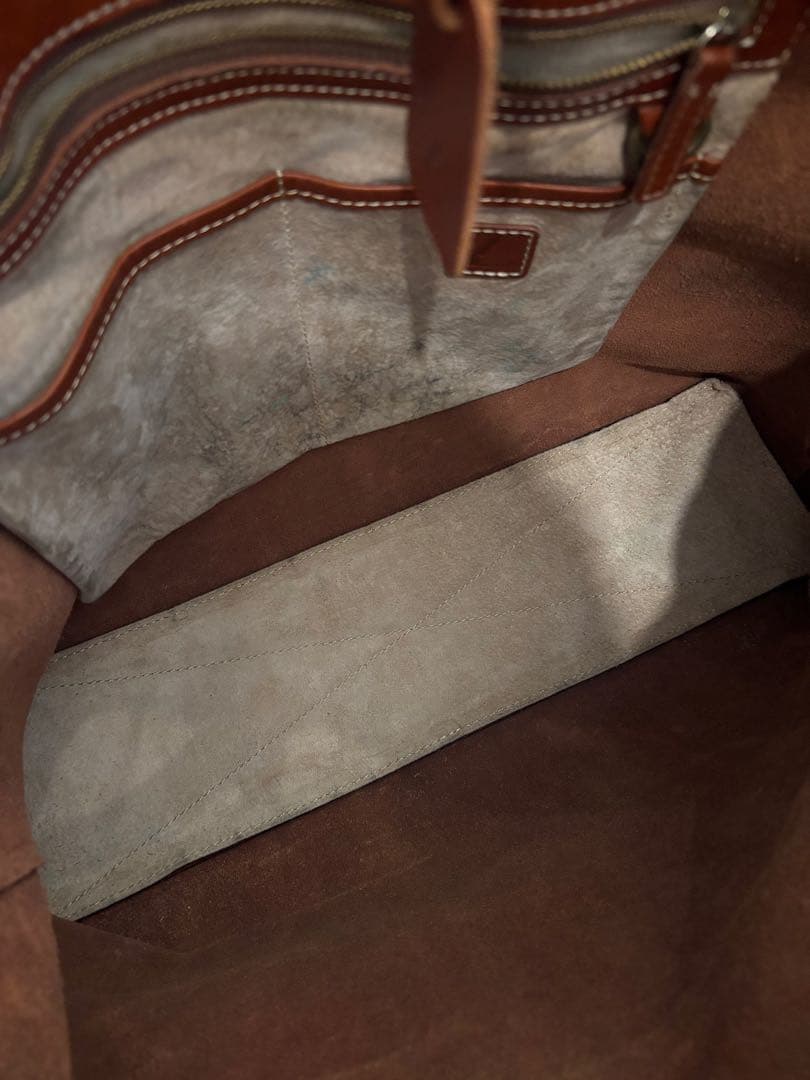 土屋鞄　ラージトート　ブラウン