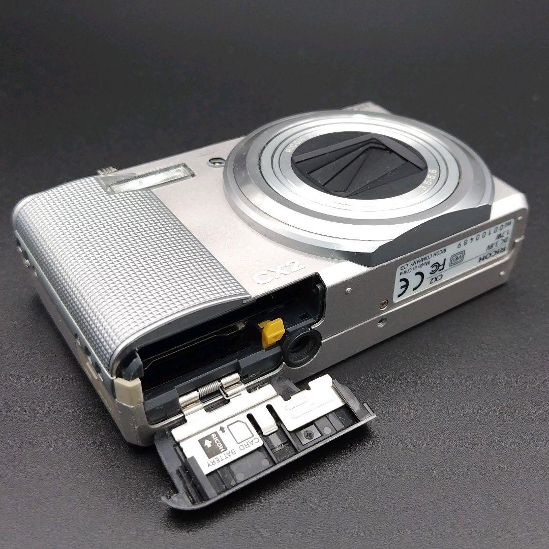 RICOH CX2 シルバー　バッテリー・充電器セット　動作確認済