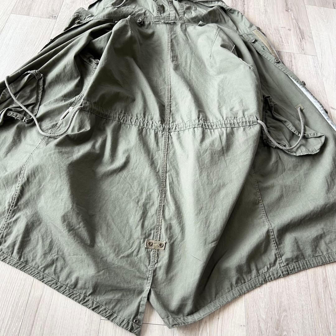 HOUSTON ヒューストン M51 モッズコート 青島コート XS オリーブ