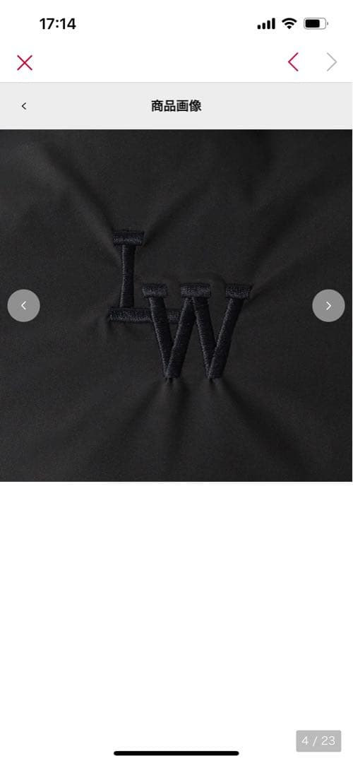 リトルウィークエンドブラックナイロンリュック