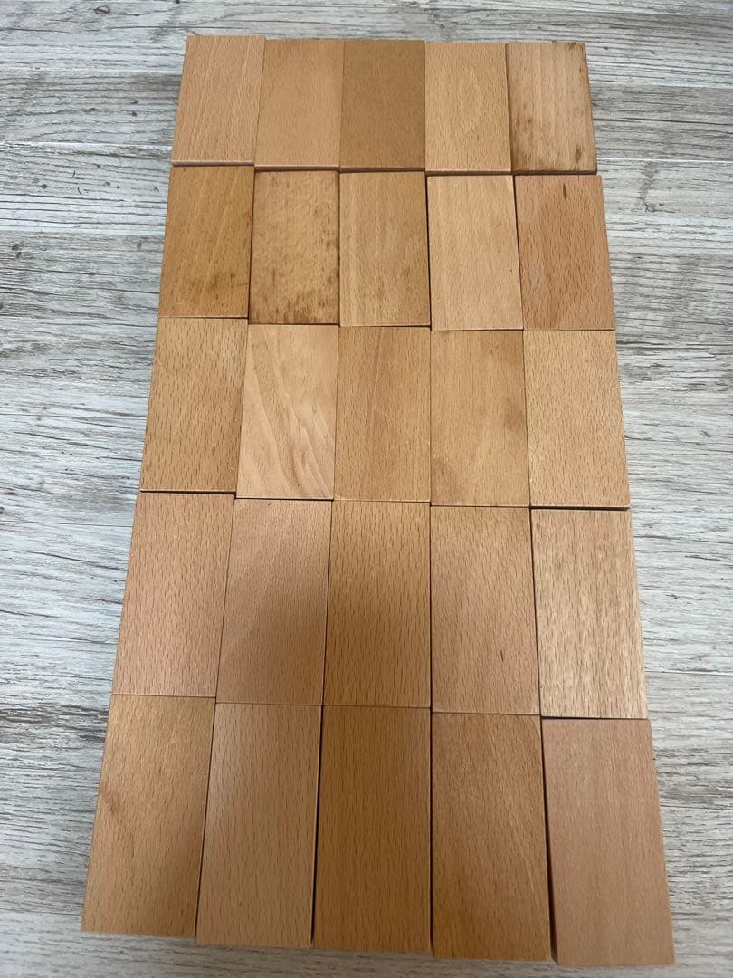 小さな大工さん積み木　40mm着尺直方体100個