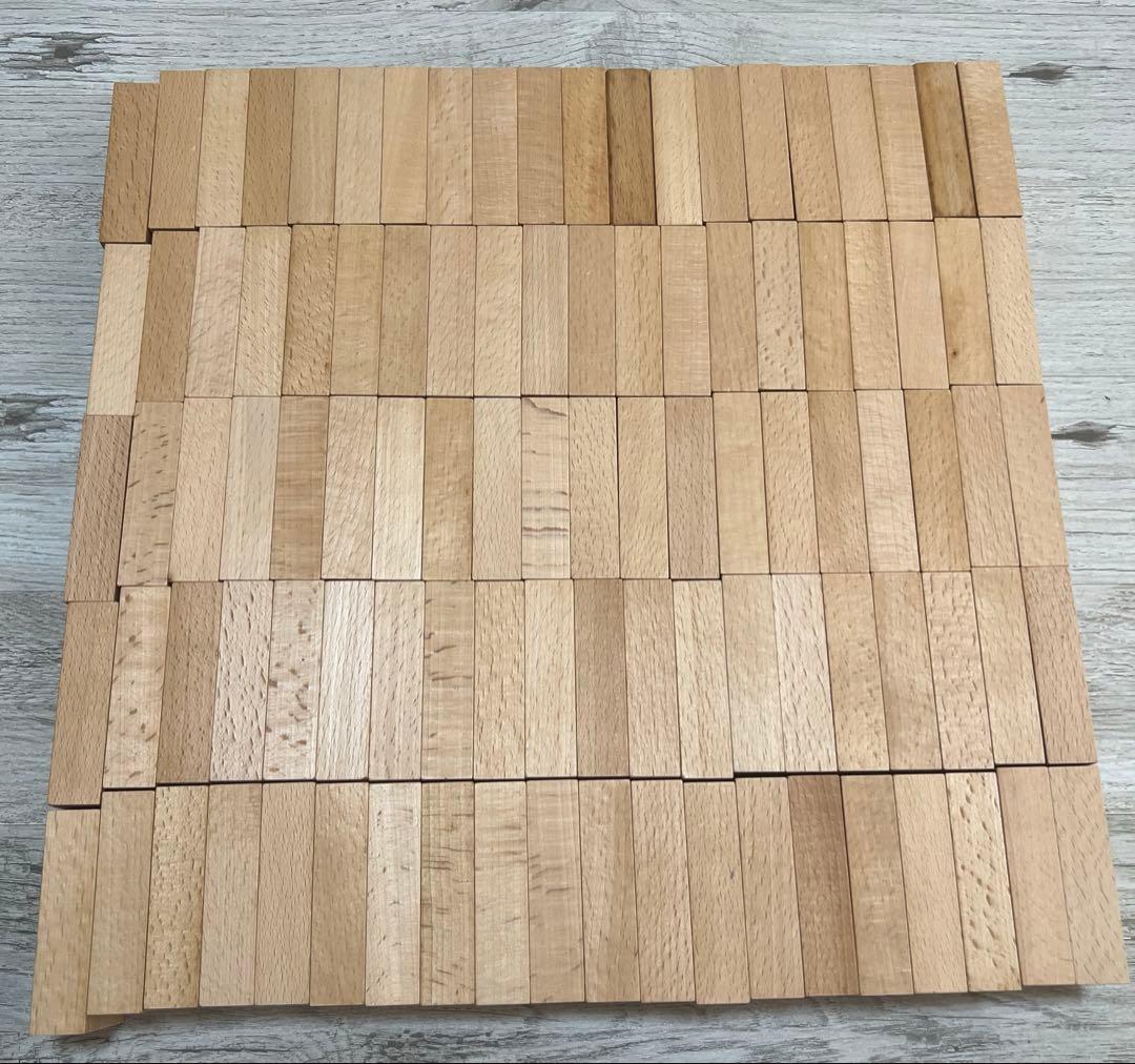 小さな大工さん積み木　40mm着尺直方体100個