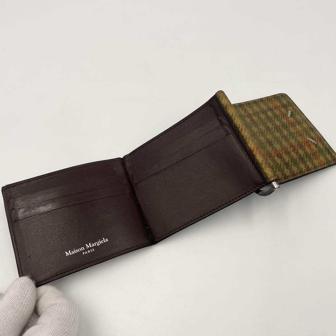 Maison Margiela チェック柄 マネークリップ折り財布 ヴィンテージ