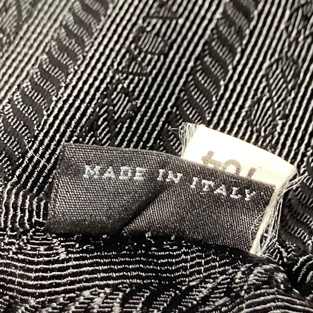 E9206 美品 プラダ PRADA ロゴプレート ウエストポーチ ナイロン