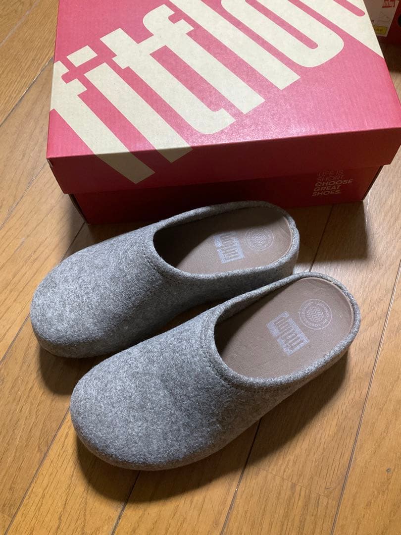 fitflopフィットフロップ シャビフェルト スリッポン サボ
