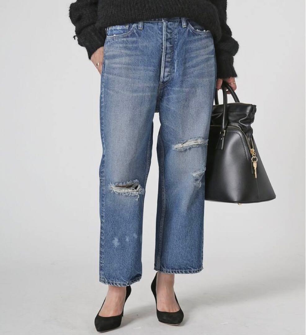 [MADISONBLUE]CRASHED SAROUELデニム 01