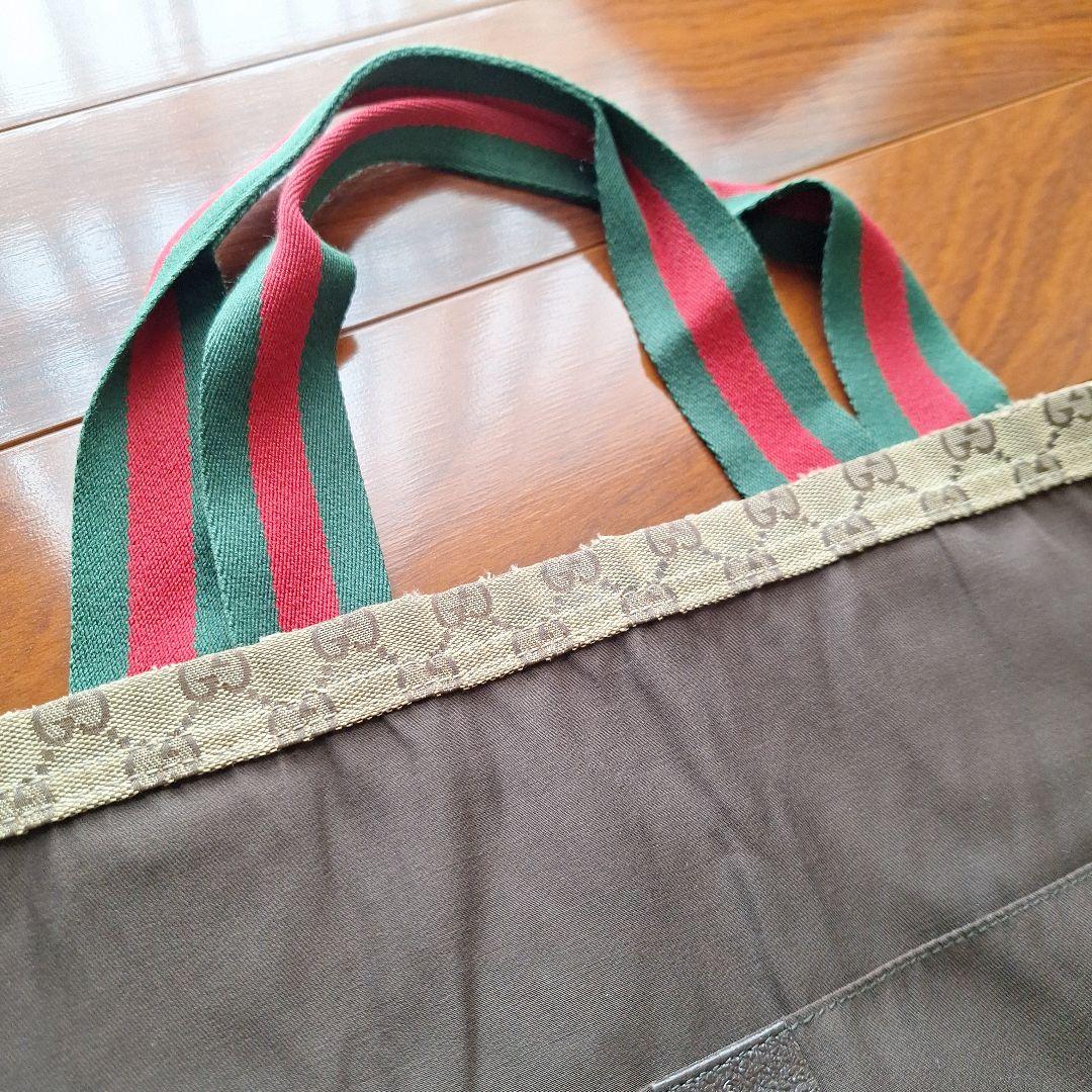 Gucci GGパターン トートバッグ 収納袋付き