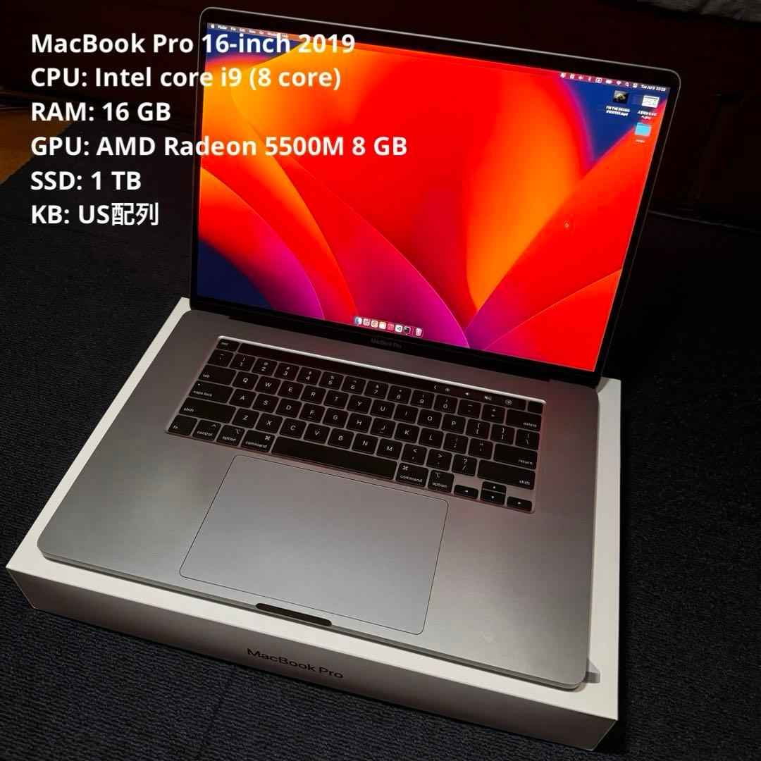 MacBook本体 MacBook Pro 16-inch 2019