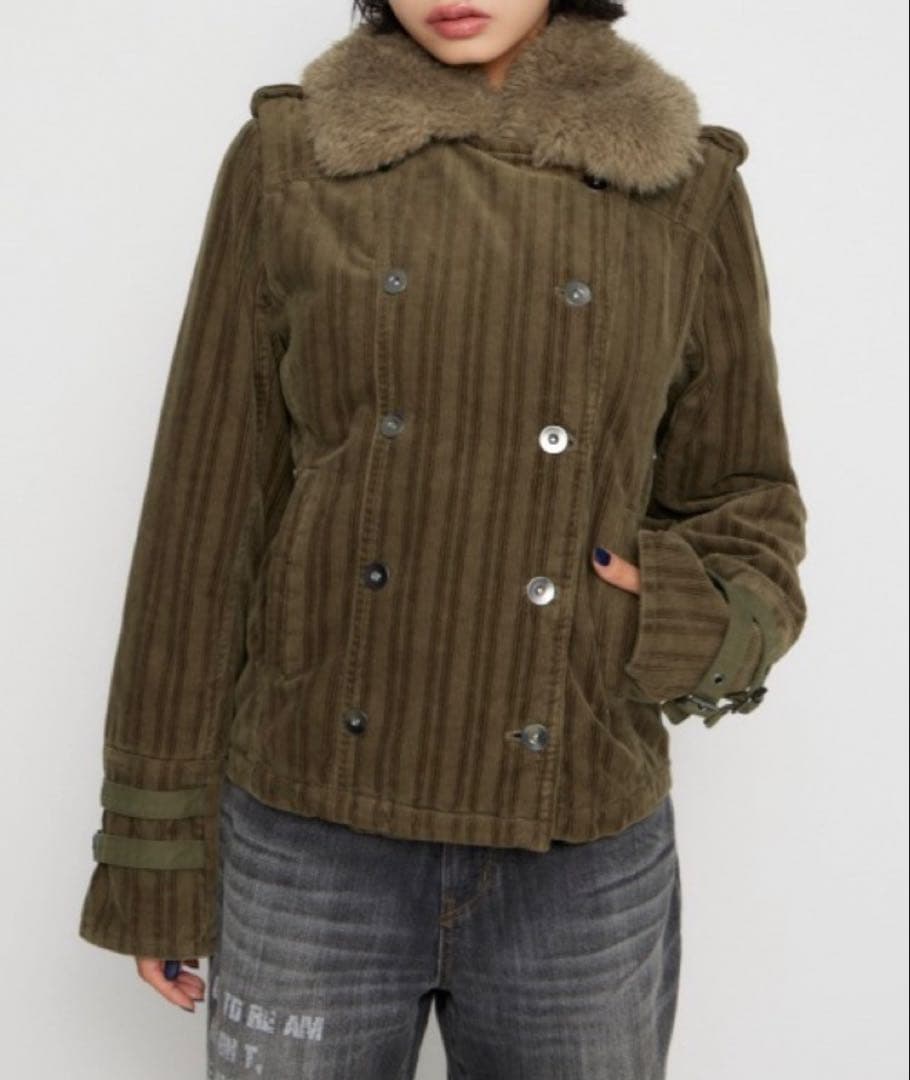 LAGUA GEM CORDUROY BOA ジャケット　カーキ