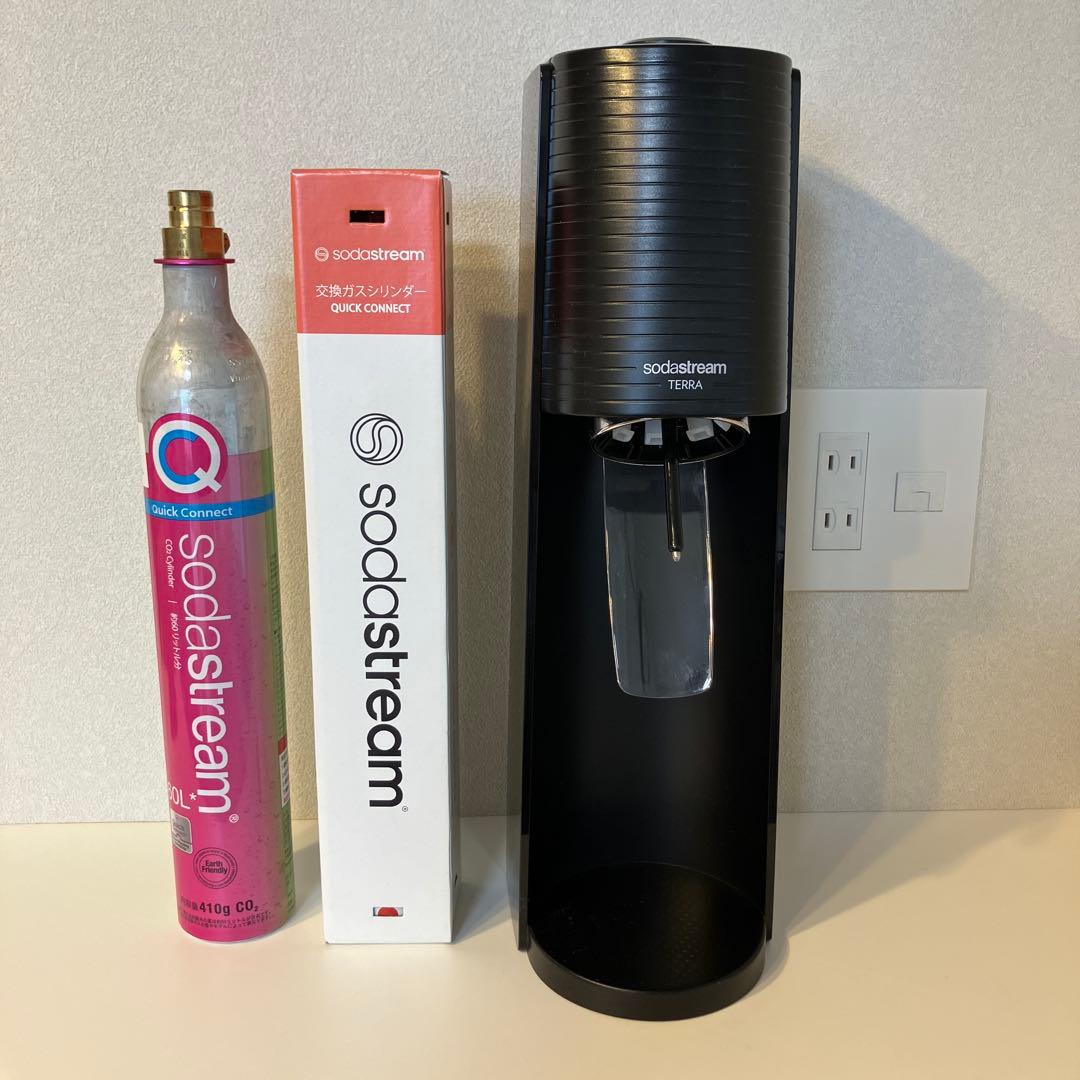 sodastream TERRA 炭酸水メーカー　ガスシリンダー2本付き