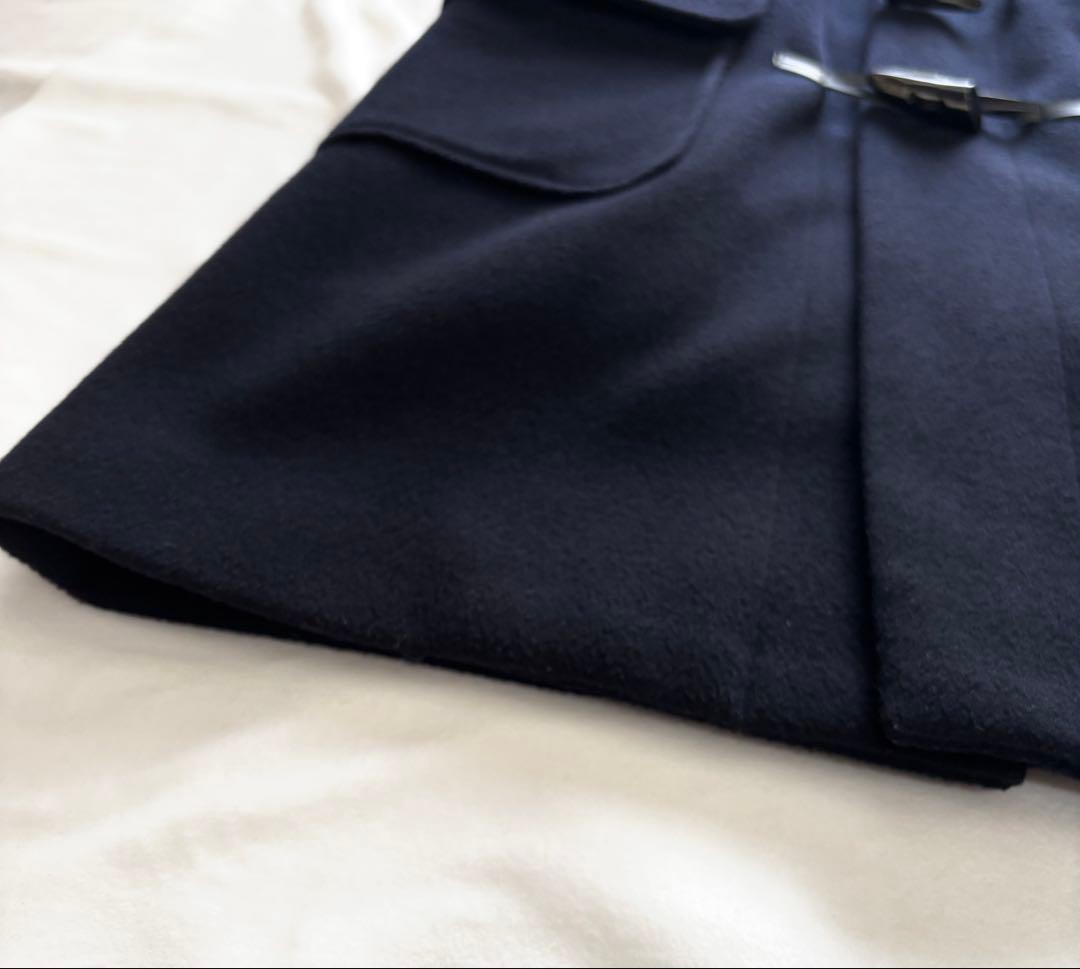 極美品☆セオリーリュクス 毛100% ダッフルコート ネイビー ダウンライナー付