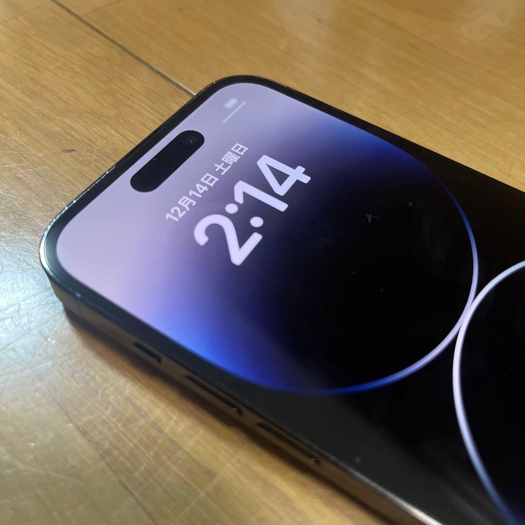 バッテリー新品100%！美品！iPhone14 pro 128GB ブラック