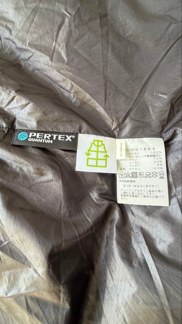 THE NORTH FACE ダウンシェルコート 黒　保存袋付き