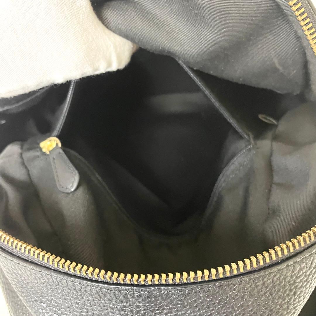 極美品✨️COACH リュック 2層式 A4 PC ペプルドレザー 黒 y2k