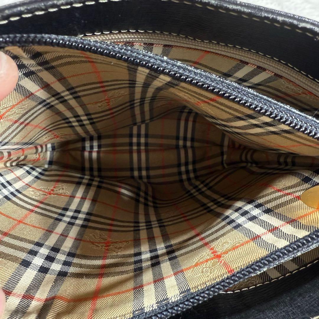 Burberry バーバリー ハンドバッグ レザー ノバチェック ゴールド金具