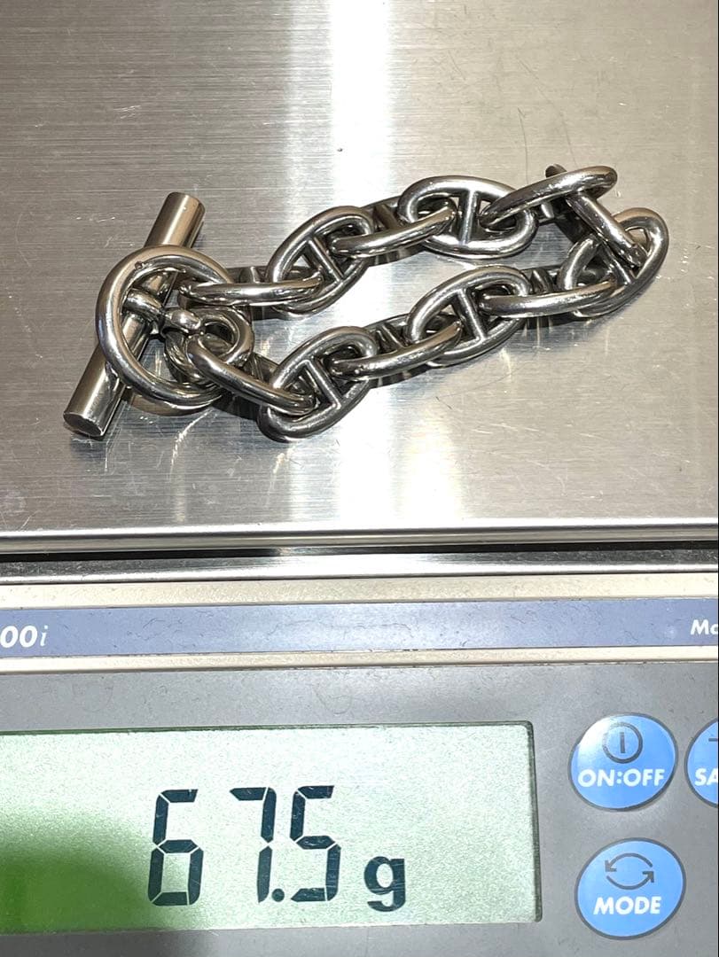 エルメス シェーヌダンクルGM 12コマ シルバー925 総重量67.5g