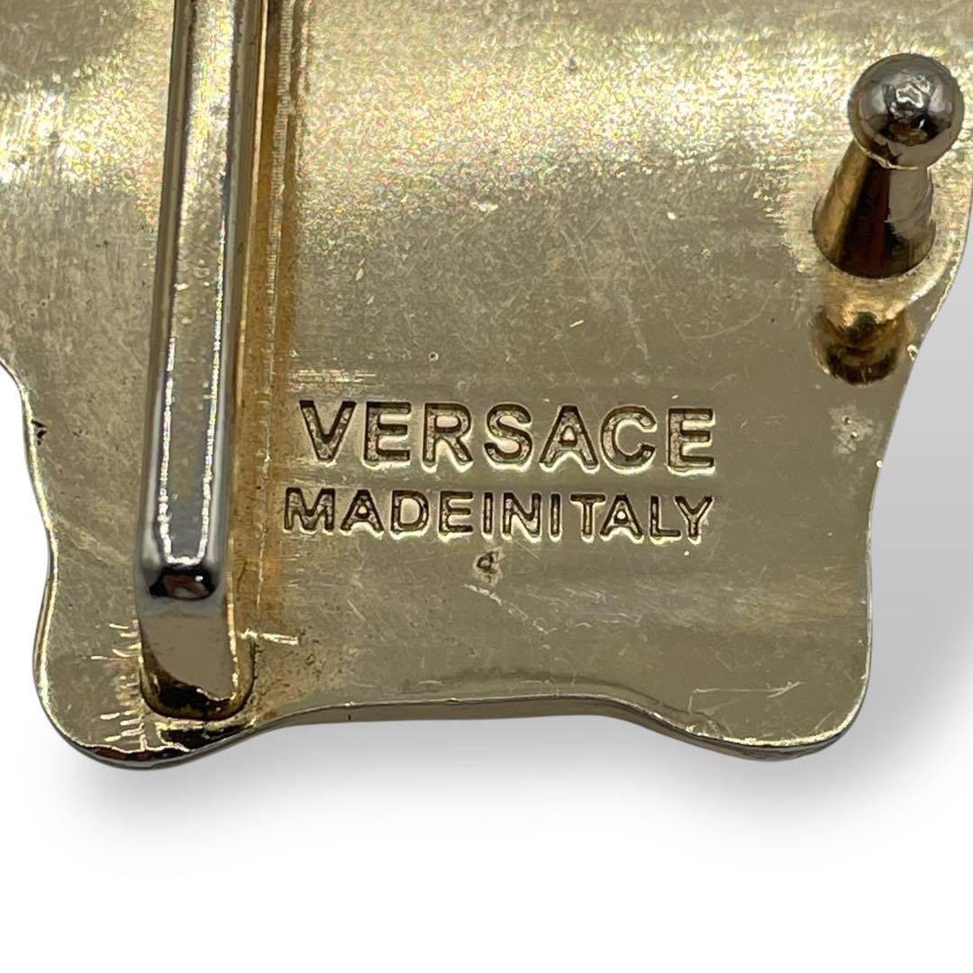 美品　ヴェルサーチ　ベルト　バックル　メデューサ　イタリア製　ゴールド