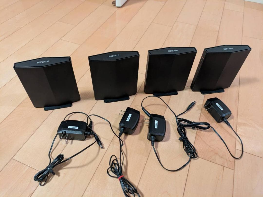 BUFFALO　Wi-Fiルーター　WSR-1500AX2S/NBK　4台セット