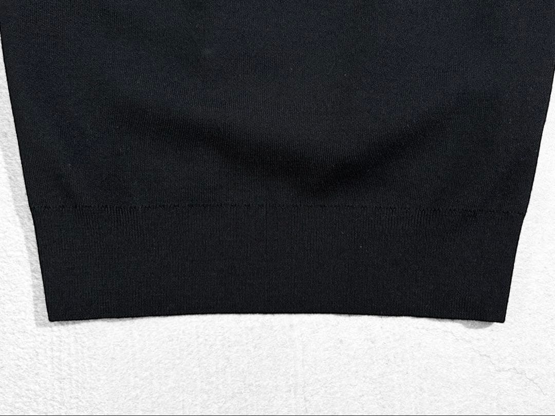 極美品 AP STUDIO ウール100% クルーネックニット ブラック 上質
