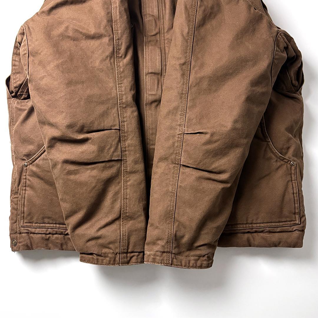 トラディショナルジャケット ブラウン XL ダックジャケット キルティング