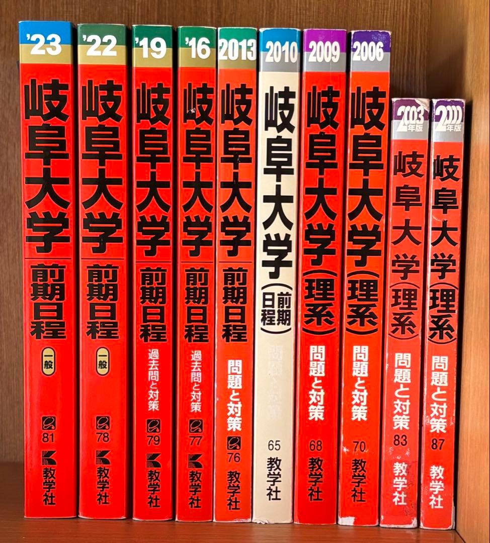 岐阜大学 前期日程・理系問題集　10冊セット　医学部　一般　26年分