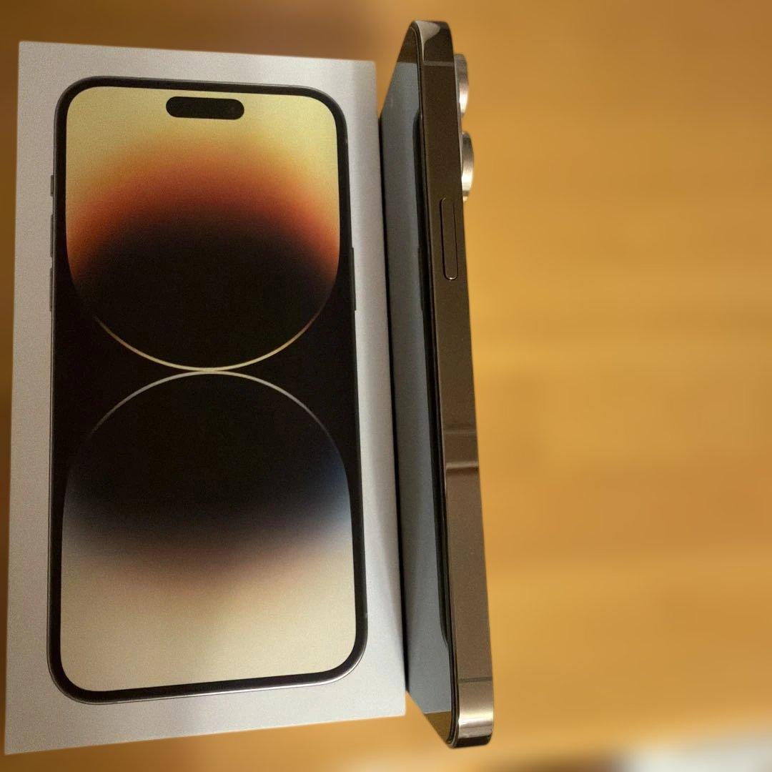 iPhone 14 Pro Max ゴールド シリコンケーブル付き