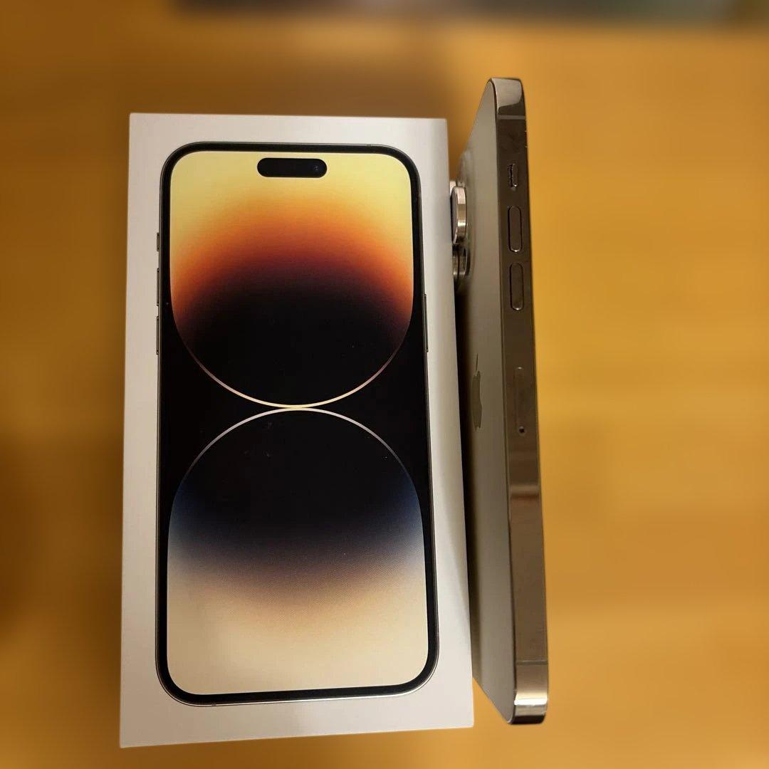 iPhone 14 Pro Max ゴールド シリコンケーブル付き
