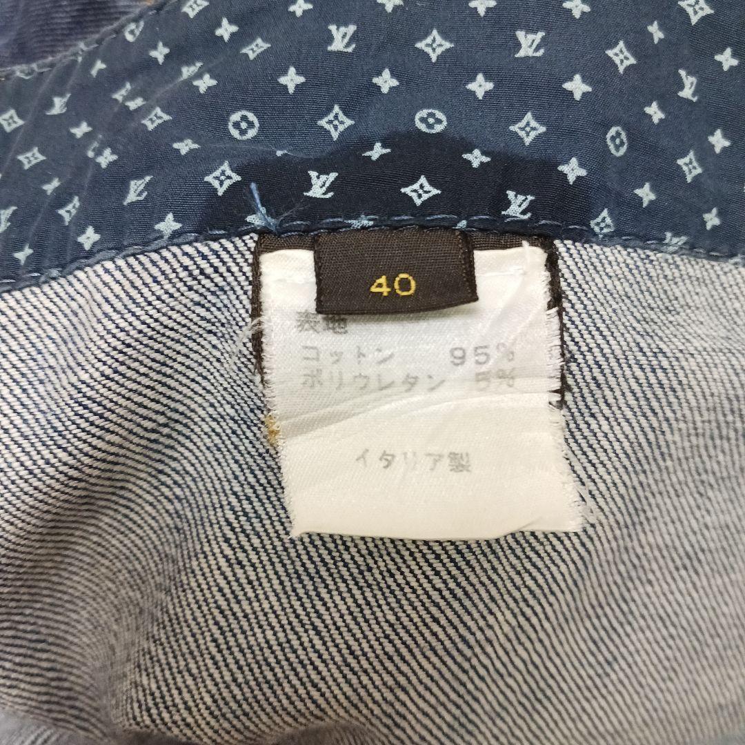 ✨良品✨大きいサイズ40✨LOUIS VUITTON クロップドデニム　パンツ
