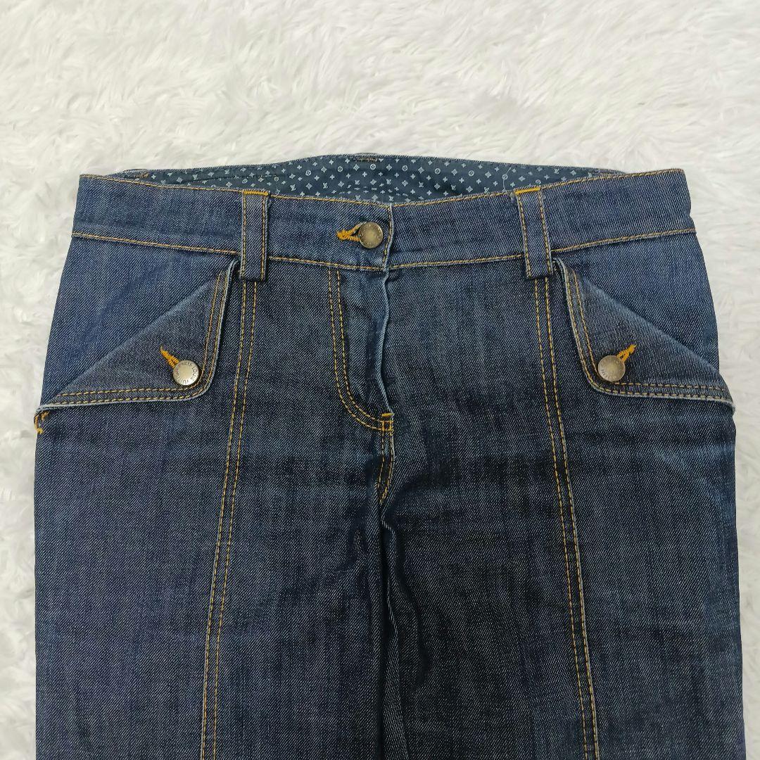 ✨良品✨大きいサイズ40✨LOUIS VUITTON クロップドデニム　パンツ