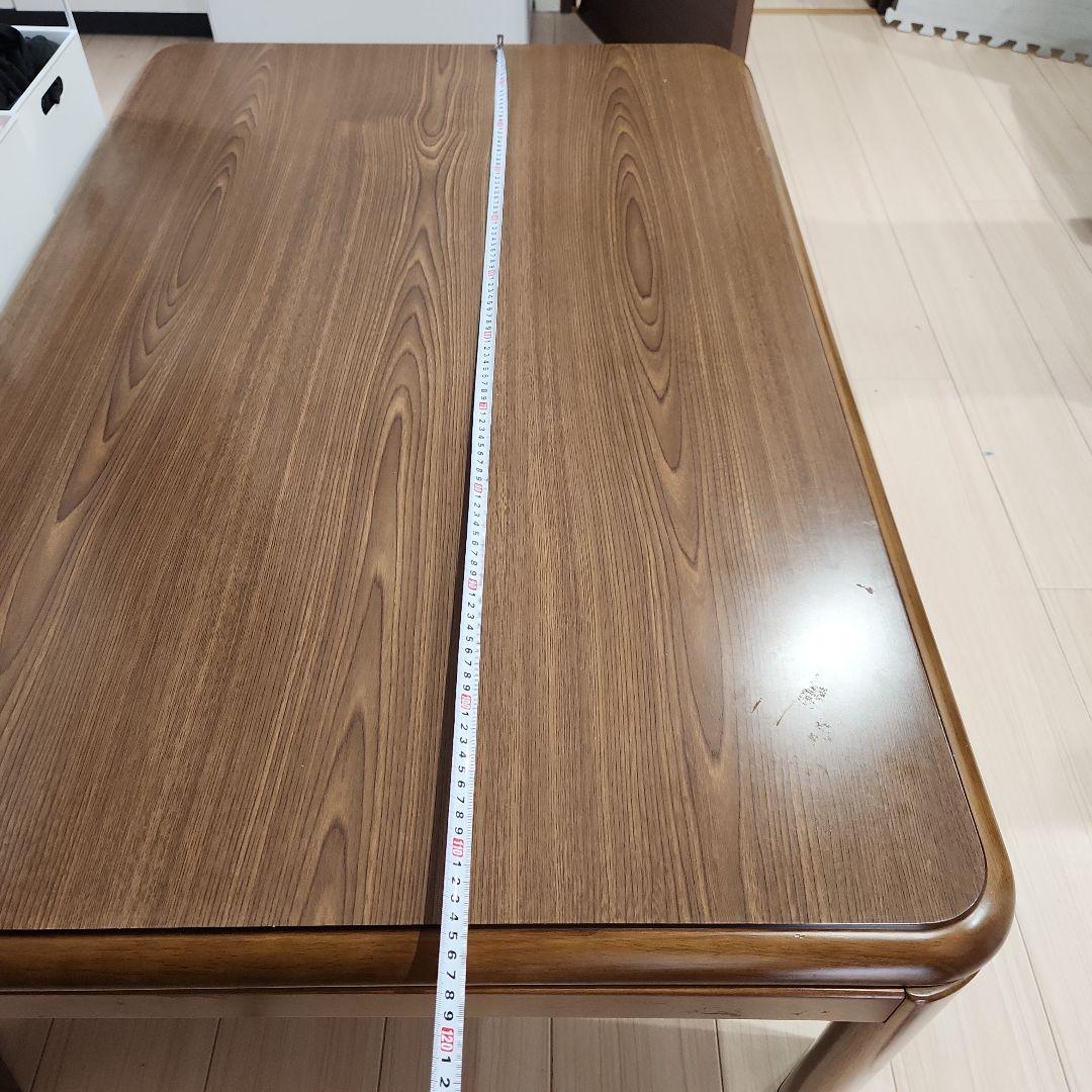木製ブラウンこたつ約1200×800×400