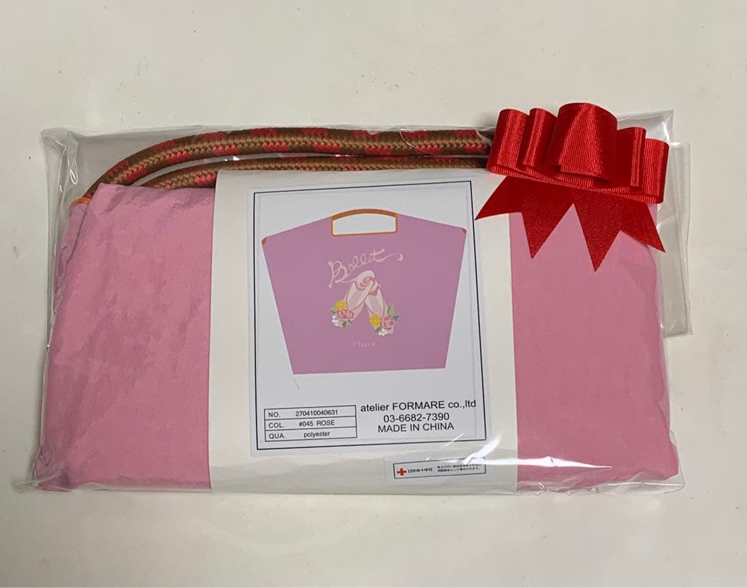 【限定完売)チャコット ボールアンドチェーン　エコバッグL ローズ 新品 正規品