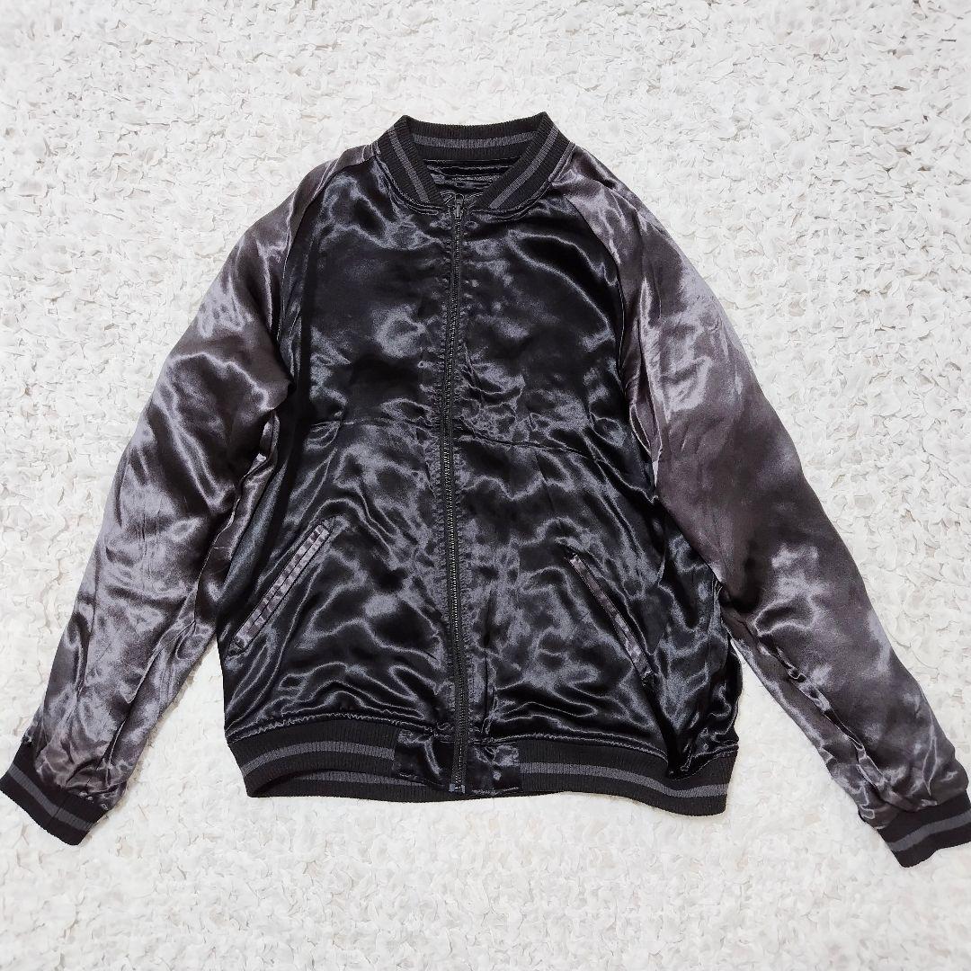 スカジャン 絡繰魂 漆 唐獅子牡丹スカジャン 243085 ブラックXXL 和柄