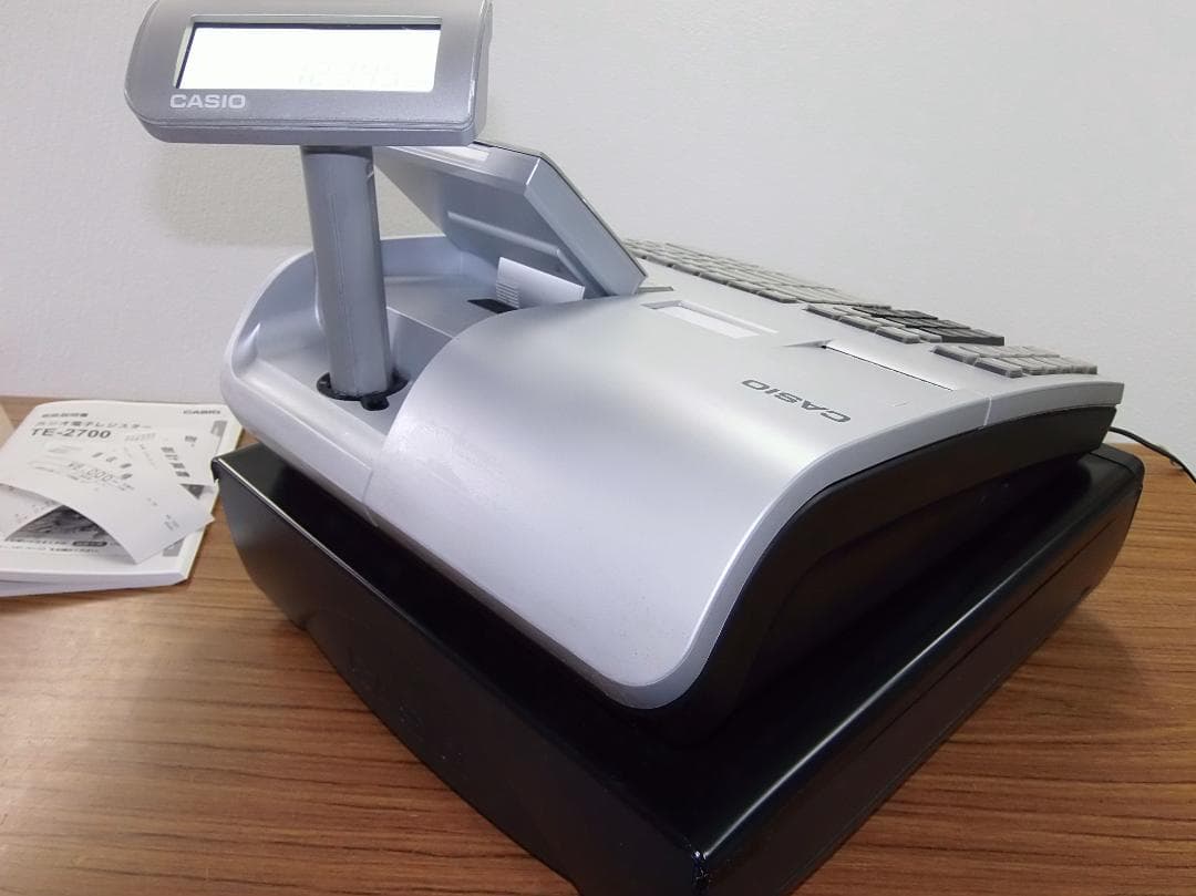 設定無料 レシートのみ CASIO TE-2700 レジスター 2505302