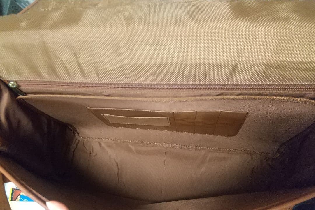 COACHコーチブリーフケースビジネスバッグ茶色革大型