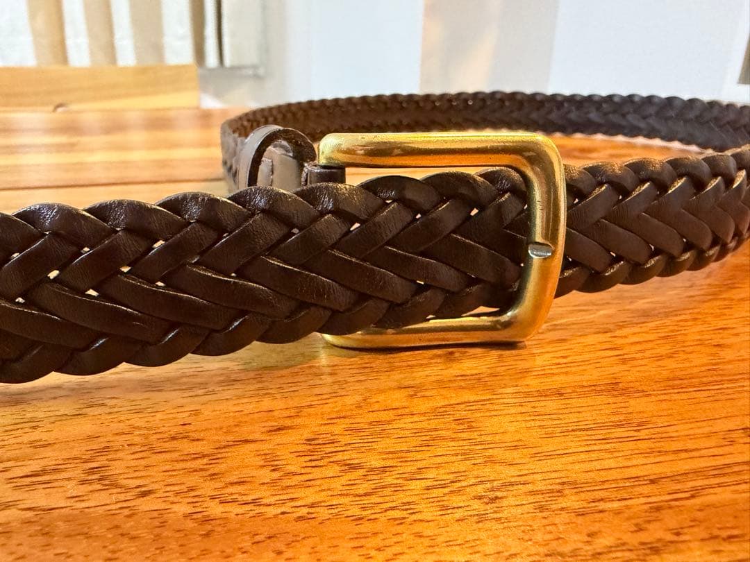 [早期販売希望:ほぼ未使用]Brooks Brothers メッシュベルト